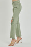 RISEN Distressed Ankle Bootcut Jeans
