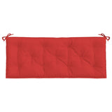 Garden Bench Cushions 2pcs Red 47.2"x19.7"x2.8" Oxford Fabric