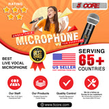 5 CORE Wireless Black Dynamic Microphone 1 Piece Handheld Portable Cordless Microfone Microfono Inalambrico Profesional WM 1001
