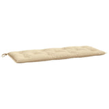 Garden Bench Cushions 2pcs Beige 47.2"x19.7"x2.8" Oxford Fabric