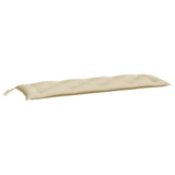 Garden Bench Cushions 2pcs Beige 59.1"x19.7"x2.8" Oxford Fabric