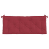 Garden Bench Cushions 2pcs Wine Red 47.2"x19.7"x2.8" Oxford Fabric