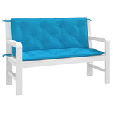 Garden Bench Cushions 2pcs Light Blue 47.2"x19.7"x2.8" Oxford Fabric