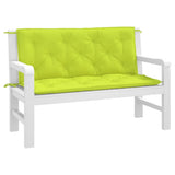 Garden Bench Cushions 2pcs Bright Green 47.2"x19.7"x2.8" Oxford Fabric