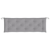 Garden Bench Cushions 2pcs Gray 59.1"x19.7"x2.8" Oxford Fabric