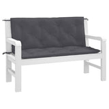Garden Bench Cushions 2pcs Anthracite 47.2"x19.7"x2.8" Oxford Fabric