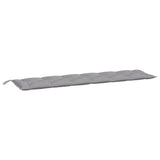 Garden Bench Cushions 2pcs Gray 78.7"x19.7"x2.8" Oxford Fabric