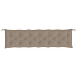 Garden Bench Cushions 2pcs Taupe 78.7"x19.7"x2.8" Oxford Fabric