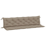 Garden Bench Cushions 2pcs Taupe 78.7"x19.7"x2.8" Oxford Fabric