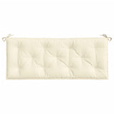 Garden Bench Cushions 2pcs Cream White 47.2"x19.7"x2.8" Oxford Fabric