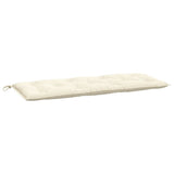 Garden Bench Cushions 2pcs Cream White 47.2"x19.7"x2.8" Oxford Fabric