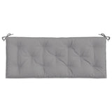 Garden Bench Cushions 2pcs Gray 47.2"x19.7"x2.8" Oxford Fabric