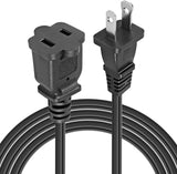 5 Core AC Power Cord 15 Ft US Polarized Male to Female 2 Prong Extension Adapter Cords 16AWG 125V 1/2/12 Pc - EXC BLK 15FT